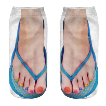 3D Printed Funny Creative Ankle Socks