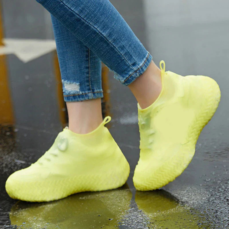 1Pair Reusable Waterproof Rain Shoes Covers Silicone