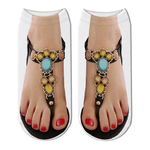 3D Printed Funny Creative Ankle Socks