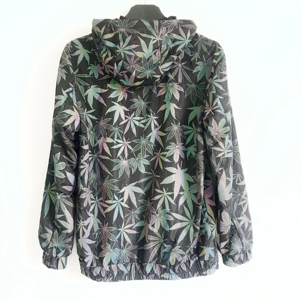 Geometric Reflective “Leaf Pattern” Jacket