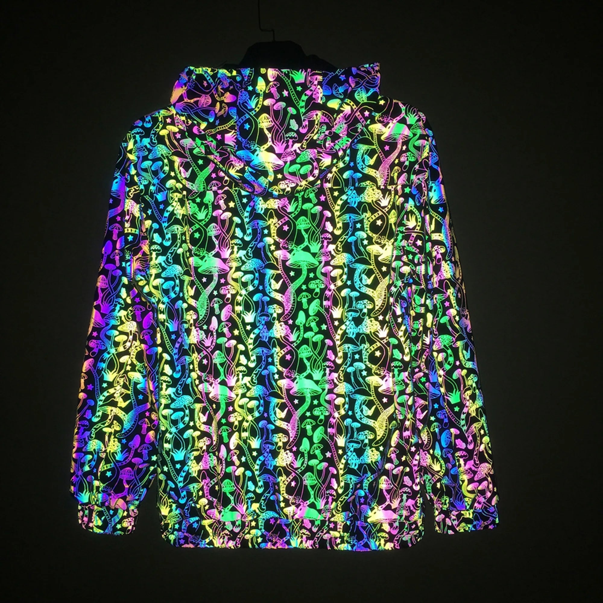 Geometric Reflective “Mushroom Pattern” Jacket