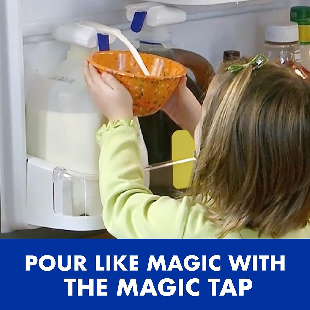Automatic Drink Dispenser - Hands-Free Beverage Dispenser for Fridge - Perfect for Milk, Juice