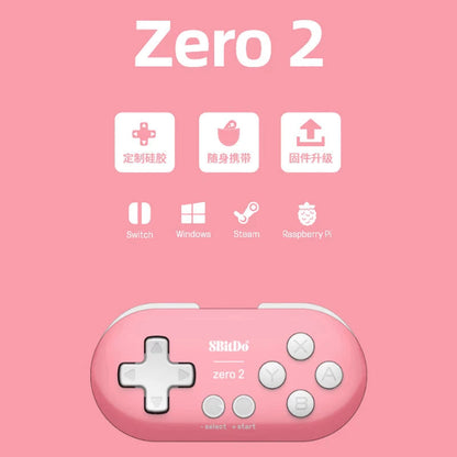 8Bitdo Zero 2 Bluetooth Gamepad Keychain Sized Mini Controller for Switch, Windows, Android, macOS & Raspberry Pi