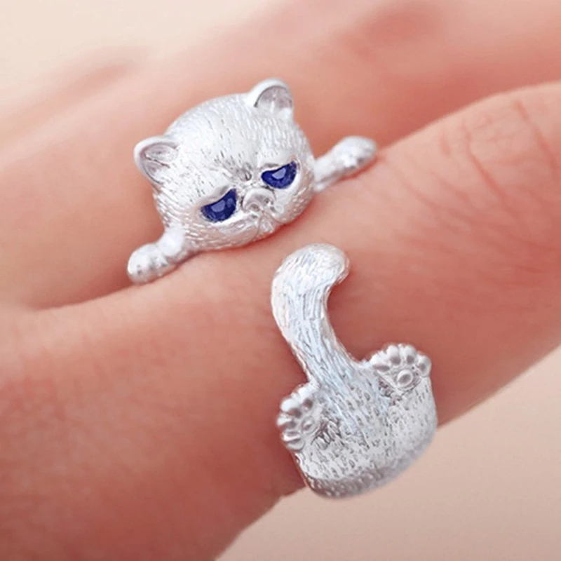 Cat Polymer Clay 3D animal Handmade earrings