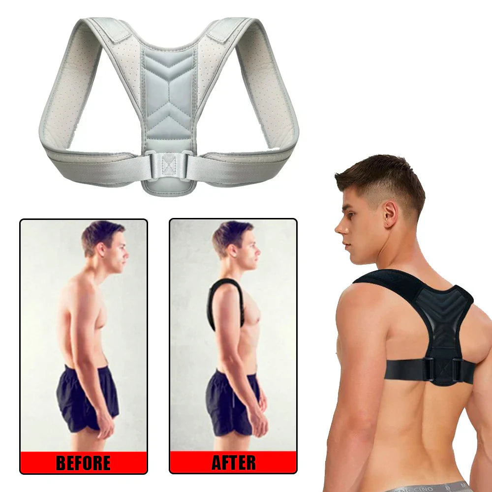 Back Posture Corrector Adjustable Neck Brace Training Equipment