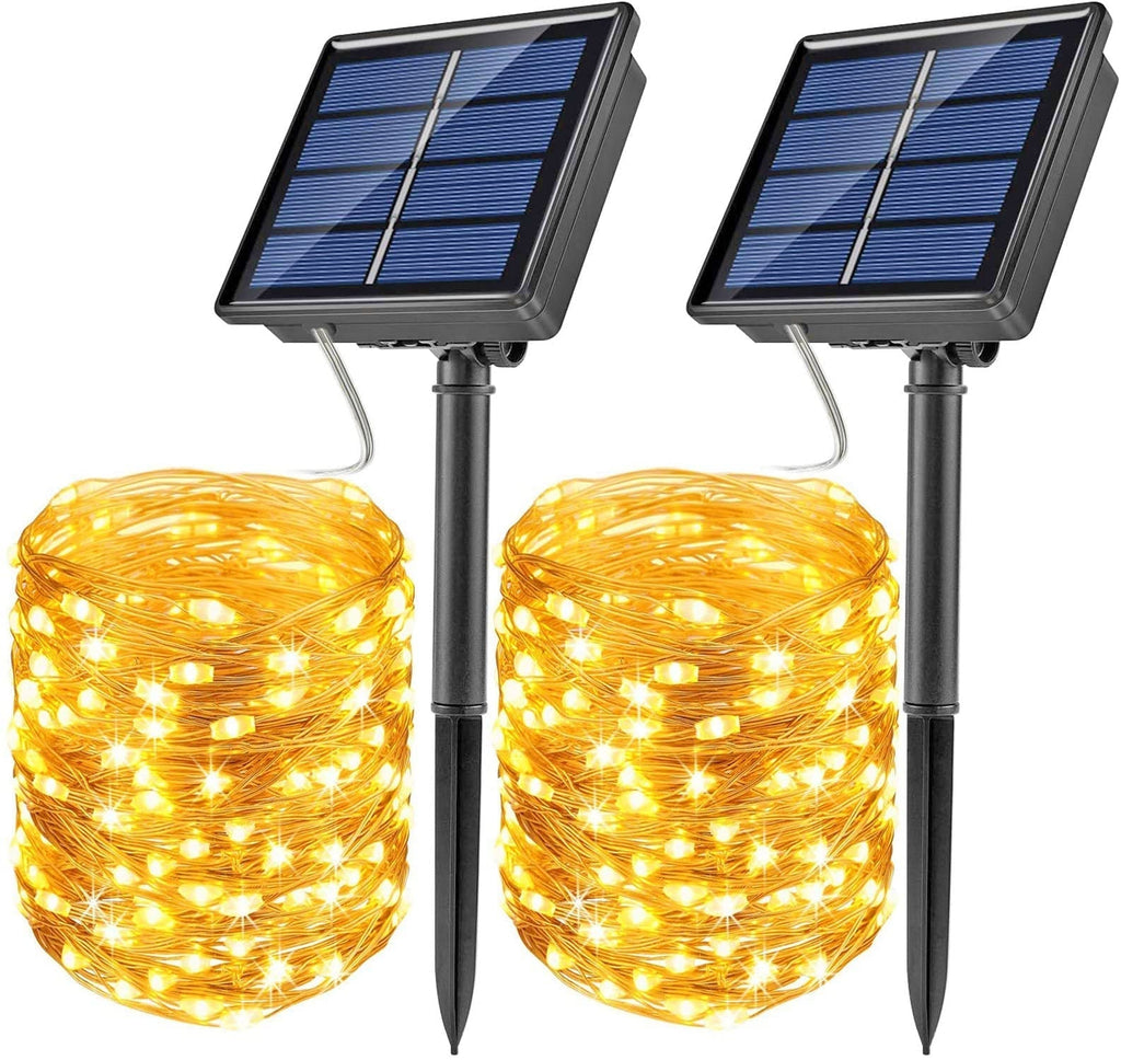 LED Outdoor Solar Lamp String Lights 100/200 LEDs 10m
