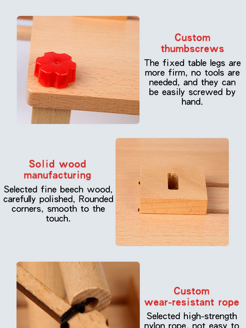Two Player Fighting Wooden Toy  Interactive Tabletop Creative Game