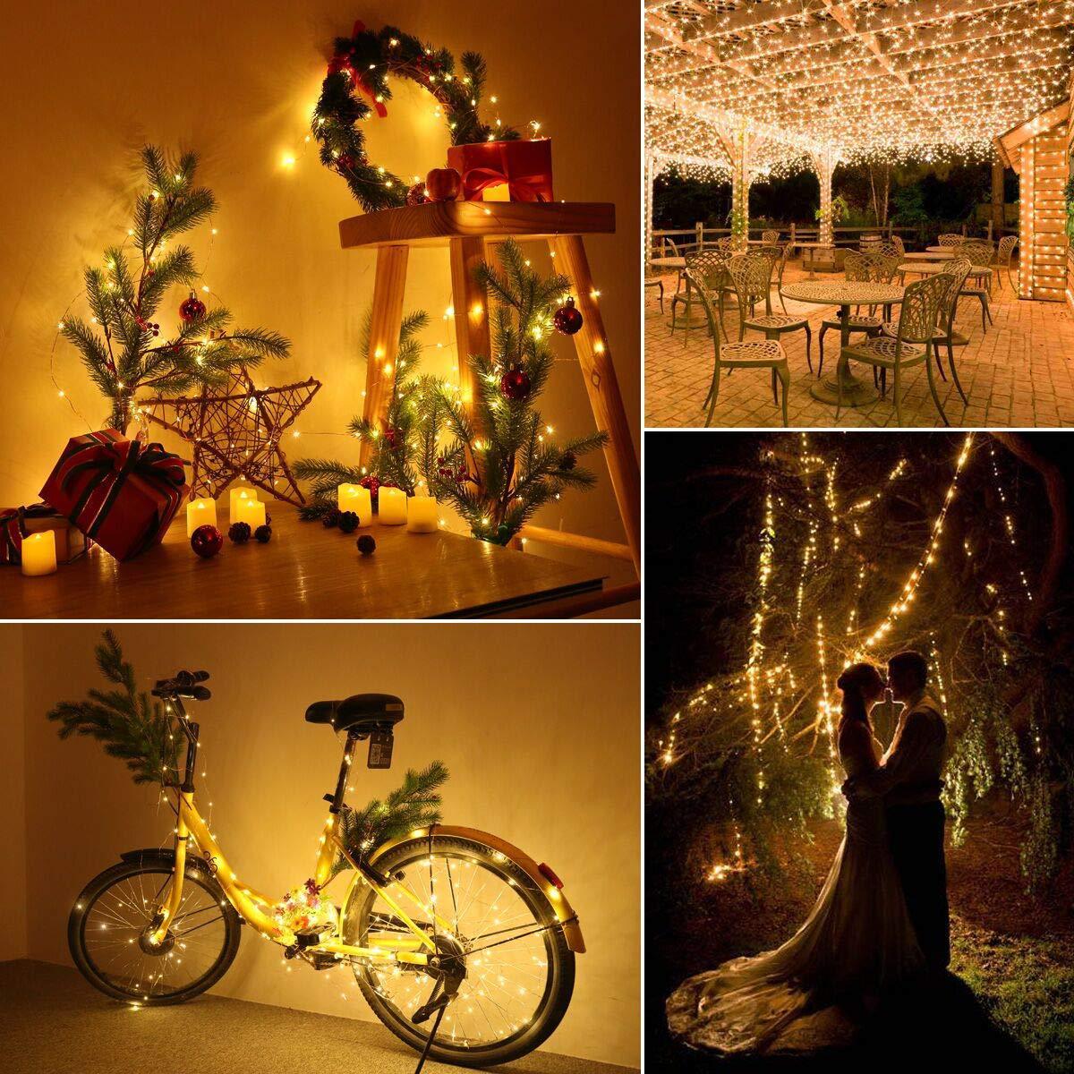 LED Outdoor Solar Lamp String Lights 100/200 LEDs 10m