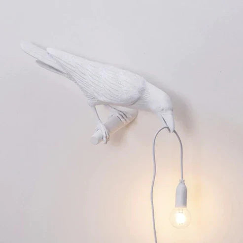 Crow Wall & Raven Table Lamps with Brightness Adjustable Edison Bulb