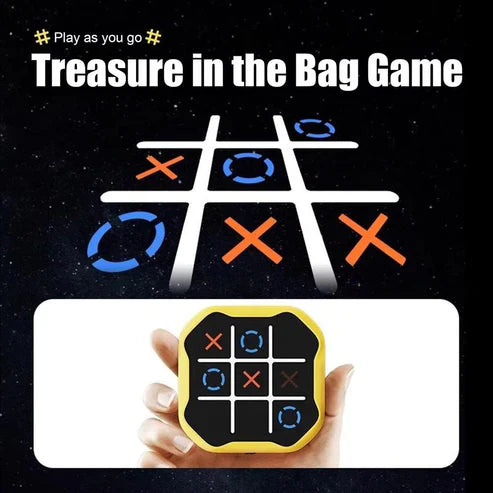 Tic Tac Toe Bolt Game 3-in-1 Handheld Puzzle Game
