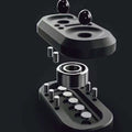 New 2 in 1 Owl Fidget Slider Metal Spinner