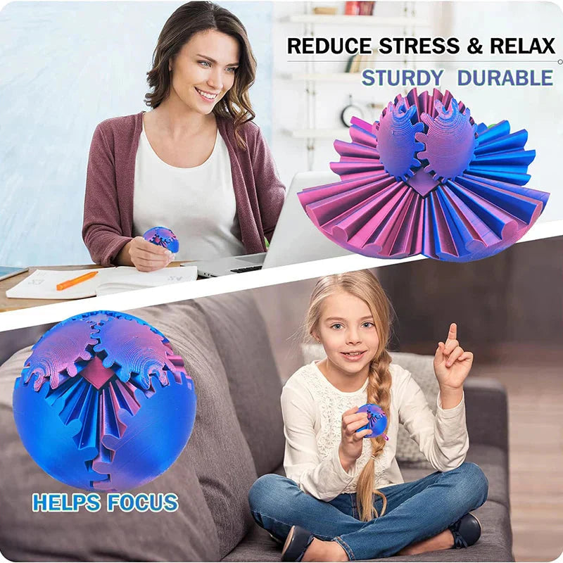 Anti-Anxiety Gear Sphere Stress Relief Toy