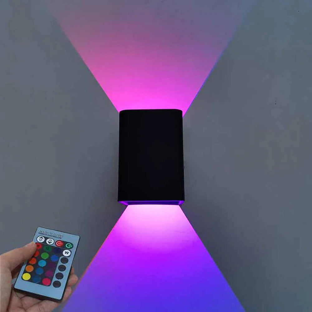 Square Led Wall Lights Multicolor Up Down Lamp
