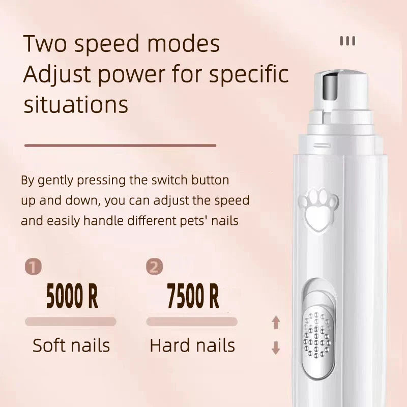 Clipper Led Lighting  Electric Pet Nail Grinder Teeth Cleaning Finger Wipes Dogs Caring Moisturizer Silicone Scrubber Dog Feet Cleaner