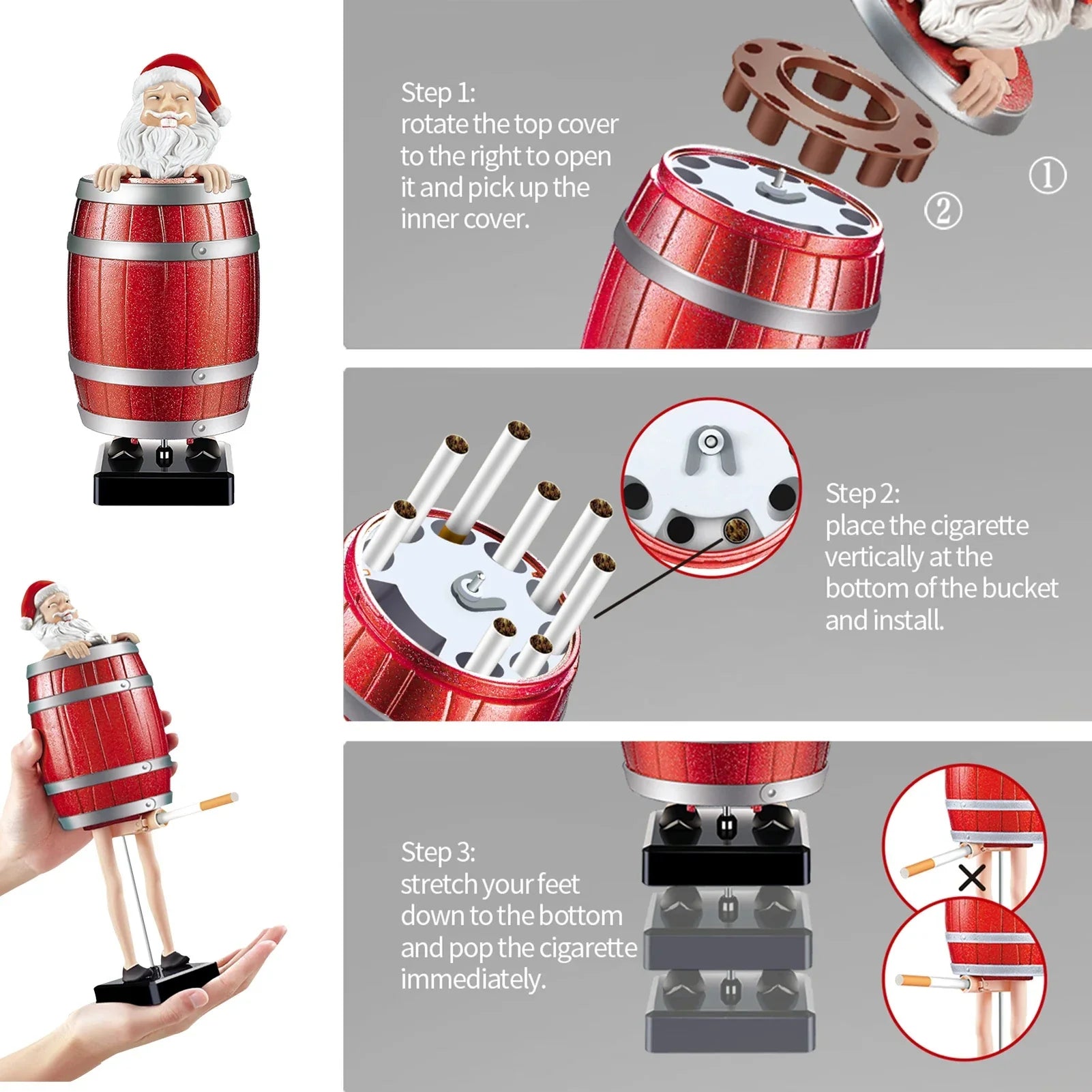 Strange Uncle Santa Cigarette Dispenser Cas