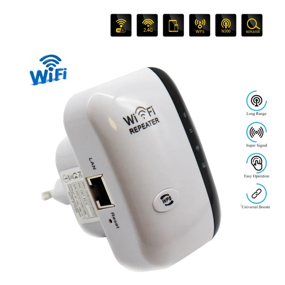 WPS Router 300Mbps Wireless WIFI Repeater WiFi Extender Amplifier WiFi Booste