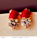 New Christmas Snowman Bells Dangle Earrings