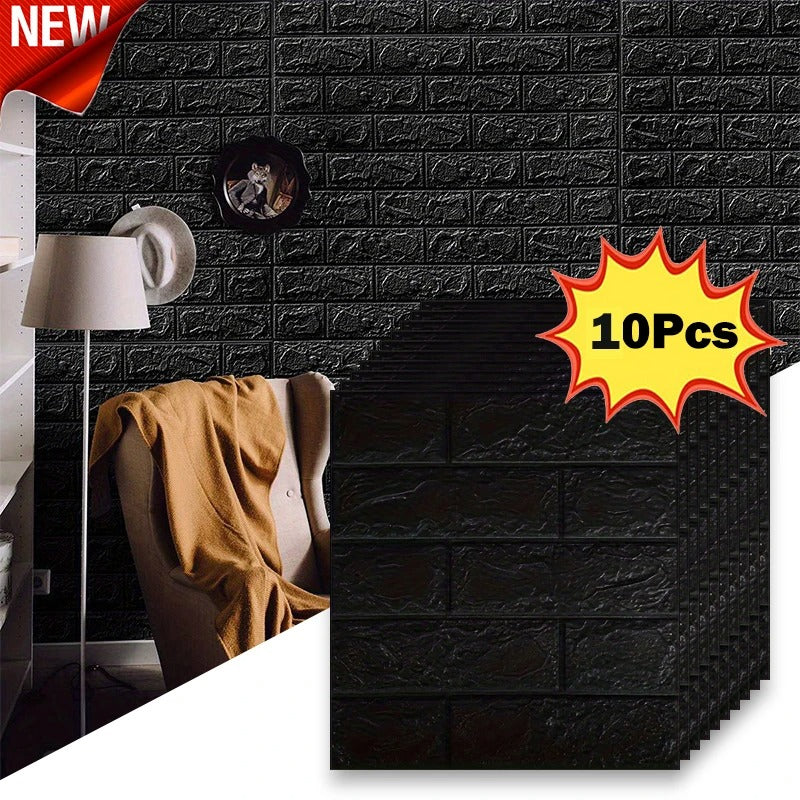 10Pcs 38.5X35cm 3D Wallpaper Decoration Self-adhesive Antique Foam
