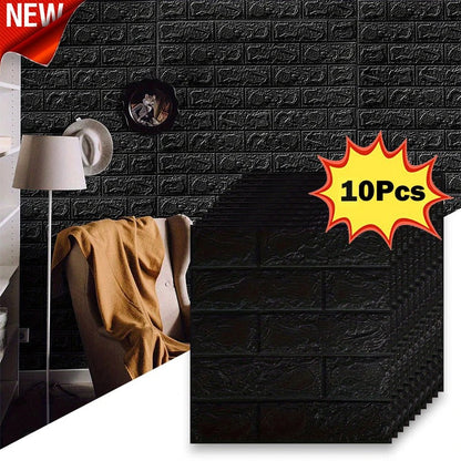 10Pcs 38.5X35cm 3D Wallpaper Decoration Self-adhesive Antique Foam