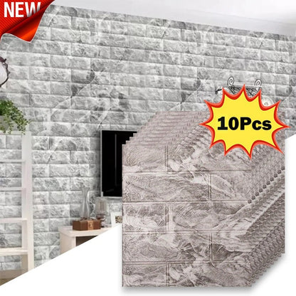 10Pcs 38.5X35cm 3D Wallpaper Decoration Self-adhesive Antique Foam