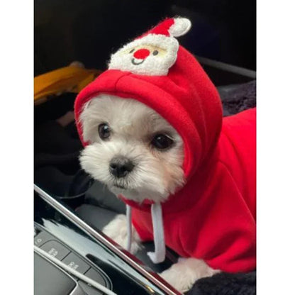 Santa Claus Dog Cat Coat Hoodies