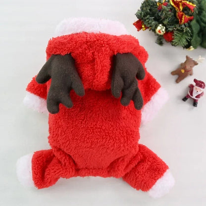 Santa Claus Dog Cat Coat Hoodies