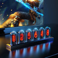 RGB Nixie Tube Clock LED Glows IPS Color Screen