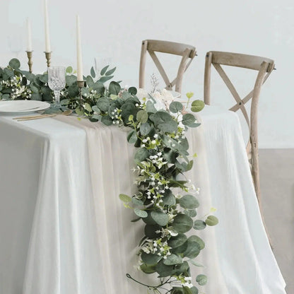 1pc Artificial Eucalyptus Leaves Greenery Garland Faux Plant