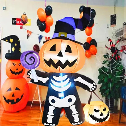 1.8M/6FT Halloween Inflatable Toy Giant Pumpkin Skull Ghost