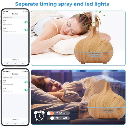 WiFi smart 550ML Electric Aroma Diffuser Essential Oil Diffuser Air Humidifier