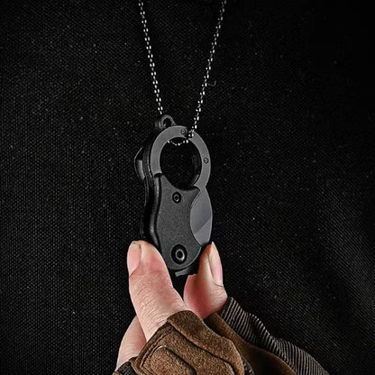 Folding Knife EDC Key Fox Claw Box Cutter Necklace Knife Camping Portable Self-defense Pocket Knife