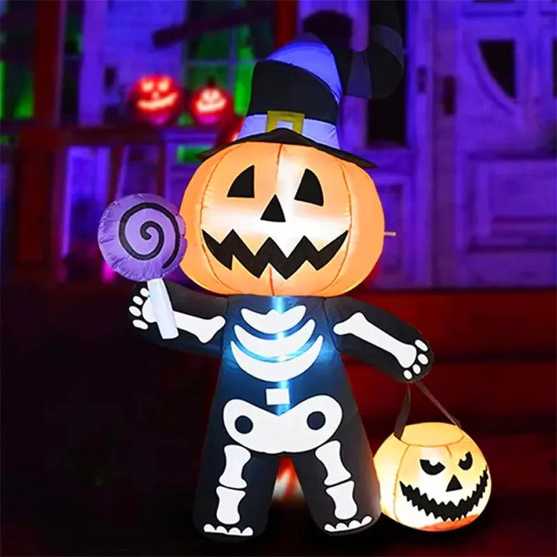 1.8M/6FT Halloween Inflatable Toy Giant Pumpkin Skull Ghost