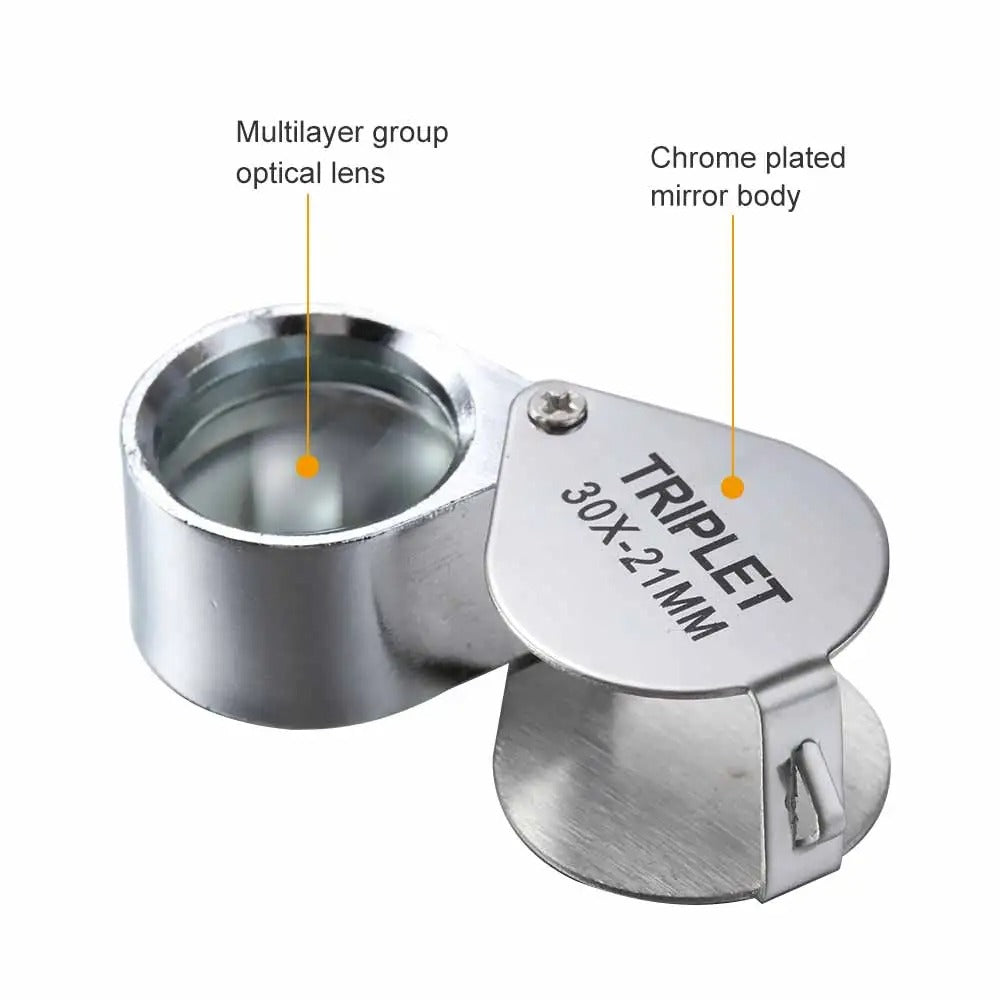 10-30X Pocket Loupe Magnifier
