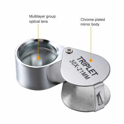 10-30X Pocket Loupe Magnifier