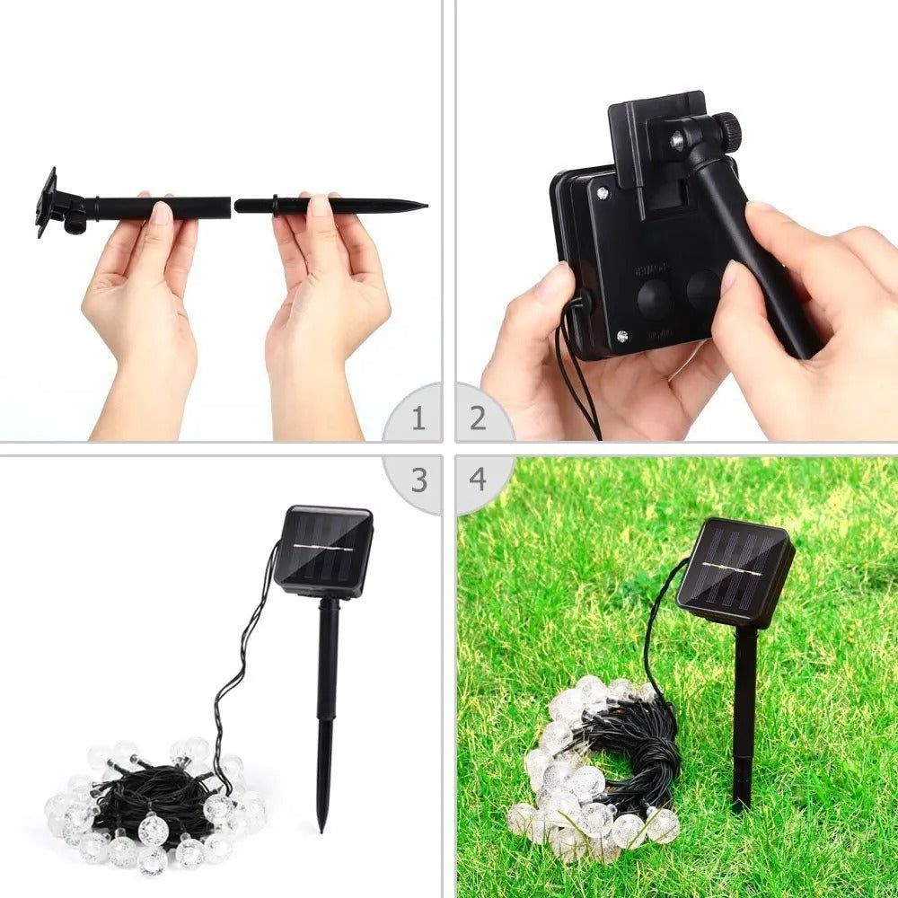 20～100 LED Solar Light Outdoor IP65 Waterproof String Fairy Lamps