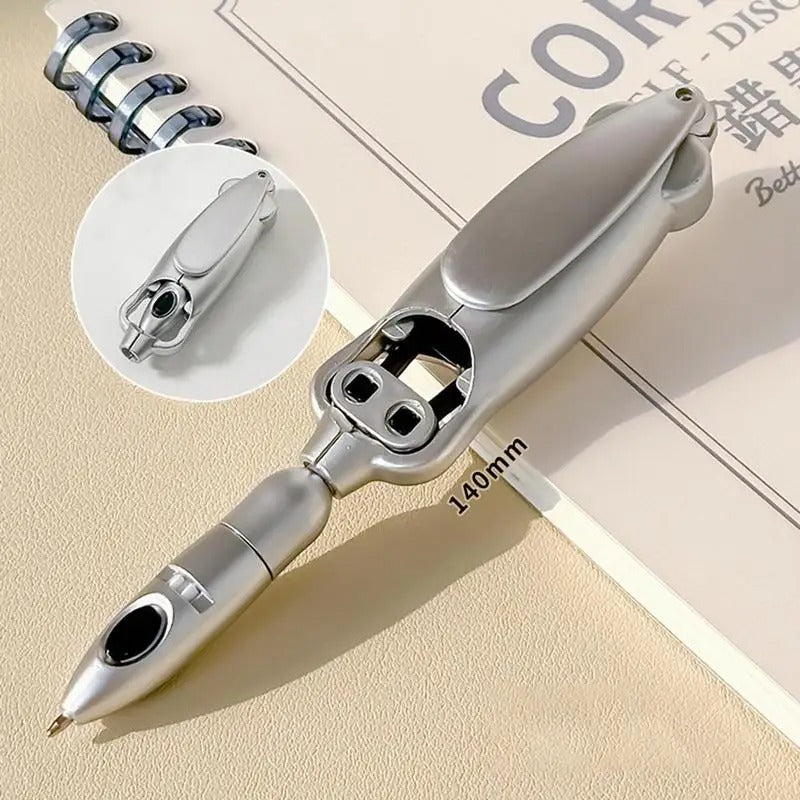 Creative Unique Folding Ballpoint Pen 0.5mm Black Gel