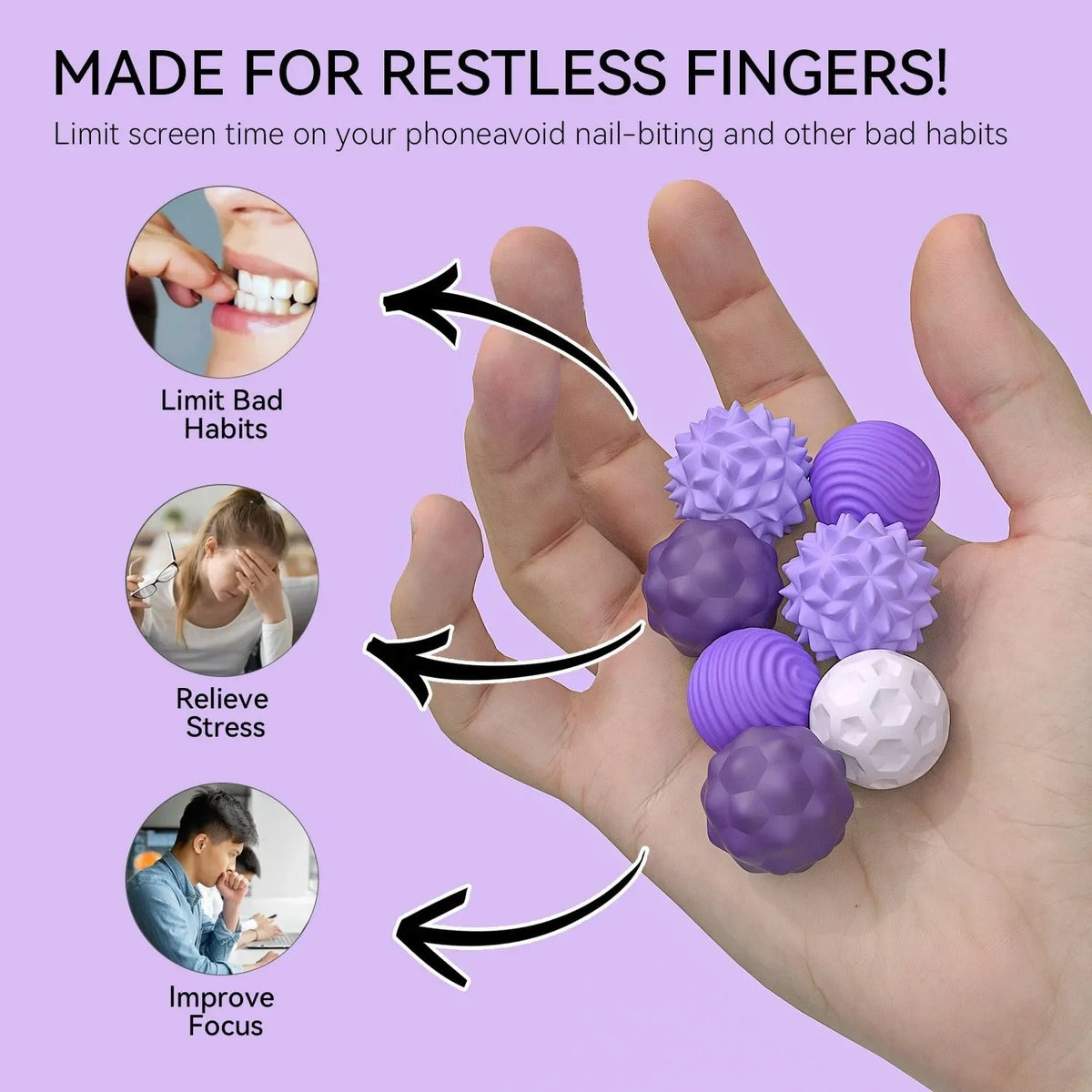 Silicone Magnetic Sensory Balls Fidget Toy