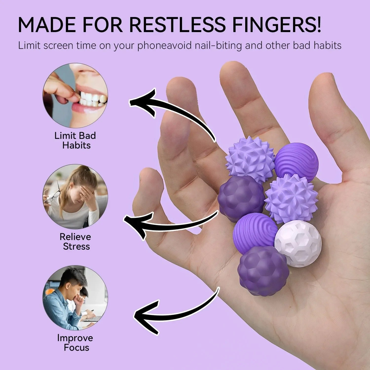 Silicone Magnetic Sensory Balls Fidget Toy
