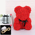 Valentine Gifts Decoration Rose Bear Artificial Flowers