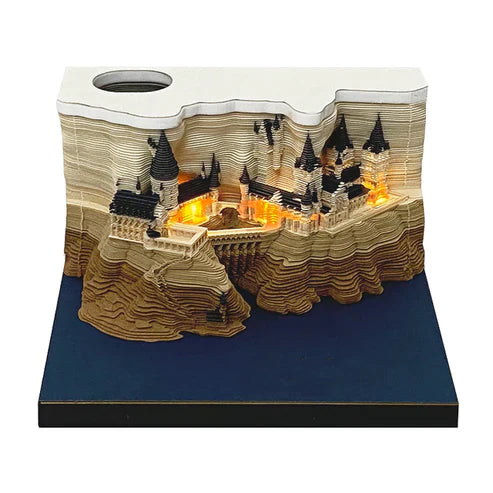 3D Magic Hogwarts Castle Notepads
