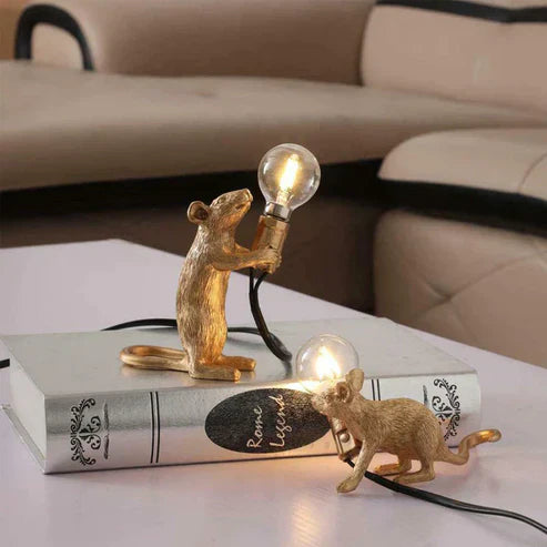 Gold Mouse Desk Lamps (3PCS)