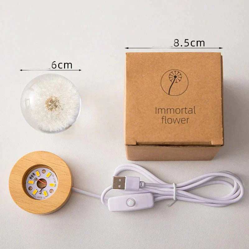 Dandelion Crystal Flower Lamp