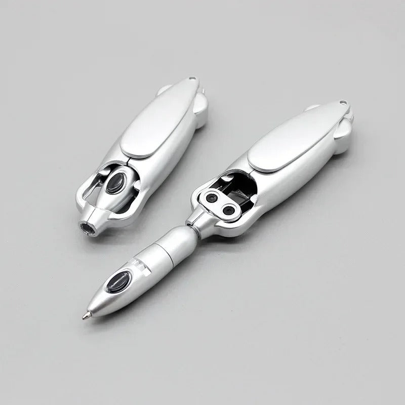 Creative Unique Folding Ballpoint Pen 0.5mm Black Gel